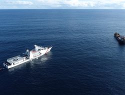 Bakamla RI Berhasil Bantu MV Lena Berbendera Malaysia Alami Kerusakan Kemudi di Laut Natuna Utara