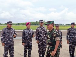 Danyonmarhanlan IV Laksanakan Pengantaran Pangkogabwilhan-I Tinjau Kompetisi Artileri di Dabo Singkep