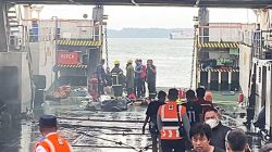 Kapal RoRo KMP Mulia Nusantara Terbakar di Pelabuhan ASDP Punggur