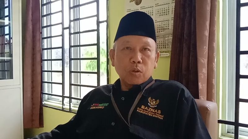 Ketua BAZNAS Kabupaten Bintan, H Suryono.