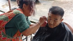 Sambut Imlek, Relawan Yayasan Hidup Sejahtera Abadi Gelar Pangkas Rambut Gratis